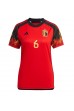 België Axel Witsel #6 Voetbaltruitje Thuis tenue Dames WK 2022 Korte Mouw